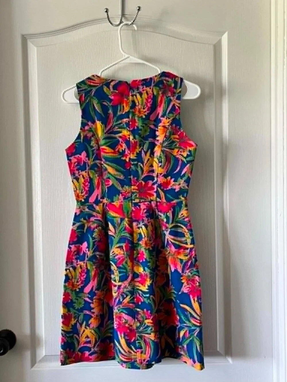 J.Crew Sleeveless Sheath Dress Tropical Floral Print size 2